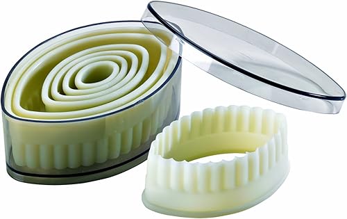 Boite De 7 Emporte Pièces Découpoirs Ovales pointus canneles polyglass - Nail Gallerys