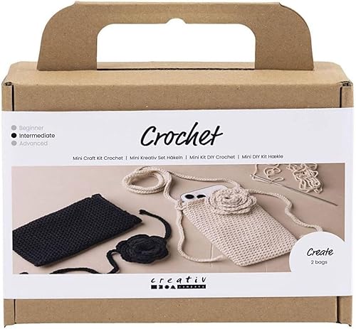 Mini Kit d'artisanat au Crochet, sac avec Rose, 1 paquet - Nail Gallerys