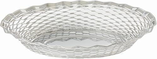 CORBEILLE PAIN OVALE INOX 30X24 CM - Nail Gallerys