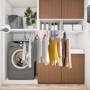 Corde à linge rétractable