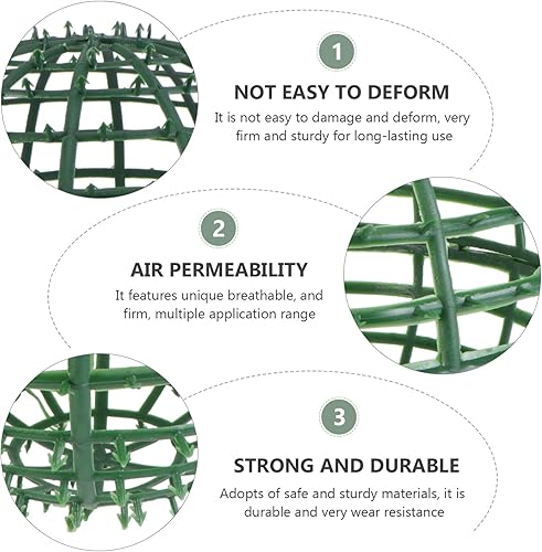 Hemoton 4Pcs Artificielle Topiaire Boule Cage des Plantes Topiaire Boule Cadre Décoratif Suspendus Balles Support De Plantes Balle Ornements Titulaire pour Cour Porte du Jardin Balcon De - Nail Gallerys