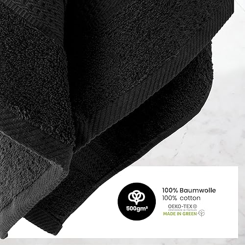 4 pièces/8 pièces dans de nombreuses couleurs – 4/8 Set de serviettes essuie-mains 50 x 100 cm, 100 % coton, Weiss, Lot de 4 - Nail Gallerys