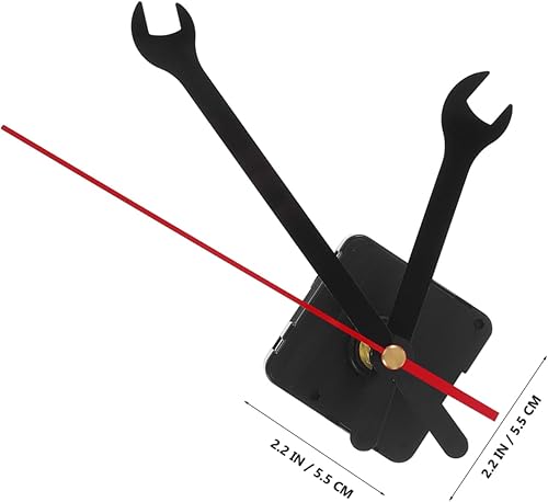 HOLIDYOYO 1ensemble Mécanisme Silencieux De Pendule Avec Aiguilles Forme De Clé Kit De Remplacement Pour Horloge Murale Moteur à Quartz Alimenté Par Batterie Pour Réparation Et - Nail Gallerys