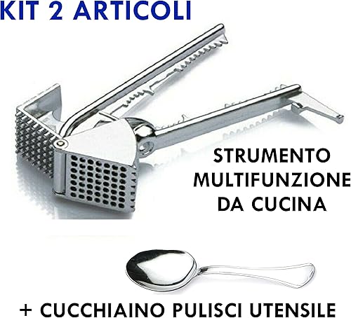 Créations les couleurs dans le cœur – Presse-ail 14 fonctions, batteur de viande poisson ouvre-bocal dénoyau, ouvre-bocal pour hachoir légumes avec cuillère, produits italiens - Nail Gallerys