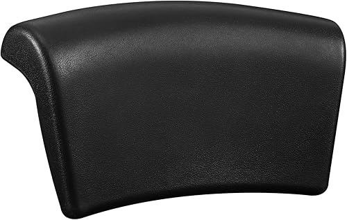 Koelaa Oreiller de Bain Imperméable Ergonomique à Ventouses - Coussin de Nuque Confortable pour Baignoire, Spa et Maison | Confort Détente - Noir - Nail Gallerys