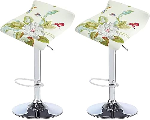 Imprimé Housse de Tabouret de Bar Lot de 4/2/1, Universelle Couvre Siege avec Fond Élastique, Industriel Housse pour Chaise Haute de Bar Scandinave(#21,4PCS) - Nail Gallerys
