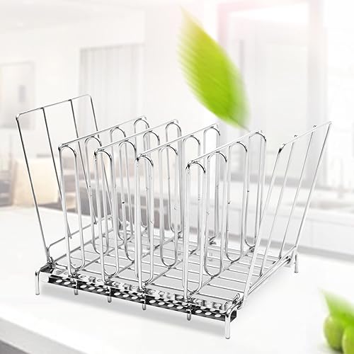 SHZICMY Cuiseur sous-vide pliable en acier inoxydable - Étagère verticale pour la cuisson - 5 niveaux - Argenté - Moderne - Cuisine - Steaks - Nail Gallerys