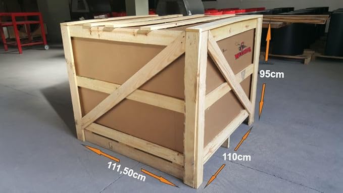 FOUR A BOIS MAXIMUS PRIME ARENA NOIR avec Chariot PARMA - Un four a bois idéal pour une cuisson au feu de bois de Pizza et Pain traditionnel- Four a bois portatil - Four a bois exterieur - Nail Gallerys