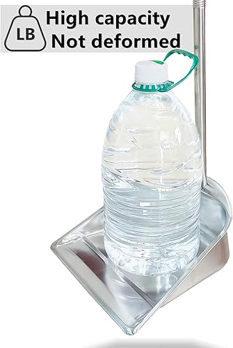 Pelle à Poussière en Acier Inoxydable 85cm Long Manche Pelle à Poussière en Métal Pelle à Poussière Verticale Robuste pour Jardin Bureau à Domicile Intérieur, 1Pcs Dust Pan, Argent - Nail Gallerys