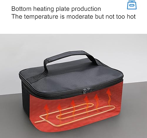 Mini four à micro-ondes électrique pour boîte à lunch chauffée par micro-ondes de voiture 12V Mini four à micro-ondes personnel pour les conducteurs, les coursiers, les voyageurs, les - Nail Gallerys