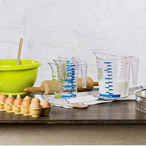 Rotho Domino petit gobelet gradué de 0,15 l, Plastique (PP) sans BPA, transparent, 0.15l (10.2 x 6.9 x 8.9 cm) - Nail Gallerys