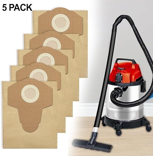 Lot de 5 sacs anti-saleté de 20 l (convient aux aspirateurs humides/secs pour aspirateurs BT-VC 1250S TC-VC 18/20 Li) - Nail Gallerys