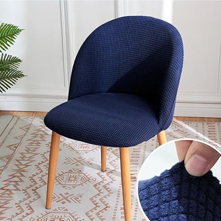 LinFortune Housse de Chaise à Dossier Incurvé Moderne Extensible Housse de Tabouret Ronde pour Salle à Manger Salon Hôtel Gris 6 Pièces - Nail Gallerys