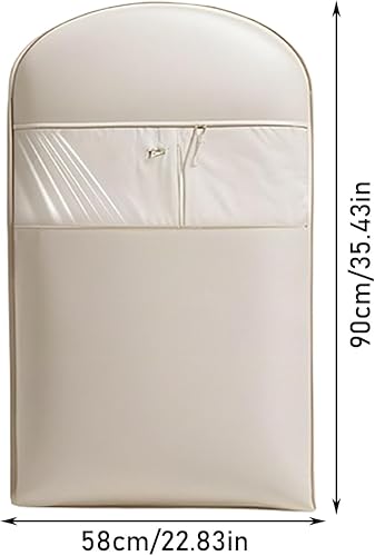 2 pièces Housse à vêtements suspendue peu encombrante avec fermeture éclair auto-compressante, organiseur de placard gain de place, housse anti-poussière suspendue pour doudounes - Nail Gallerys