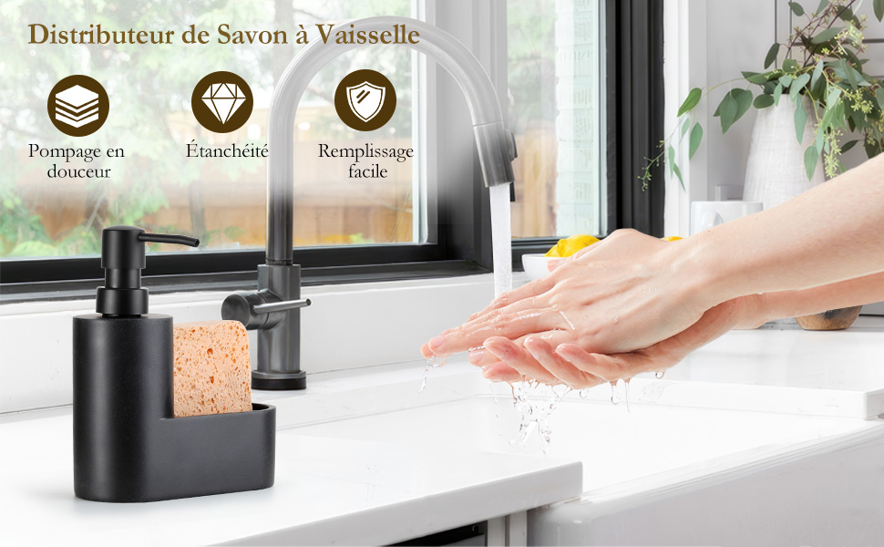 Shinowa Distributeur de Savon de Vaisselle