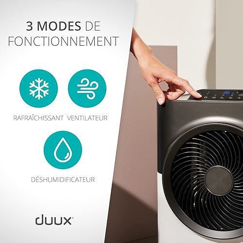 Duux Blizzard climatiseur mobile silencieux 12K BTU/u avec télécommande, climatiseur mobile avec écran LCD numérique et commande tactile - Climatiseur économe en énergie - Nail Gallerys