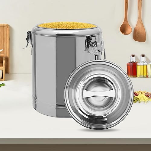 CHERIPOLI Récipient isotherme 20 L/40 l pour aliments - Seau isotherme avec couvercle - En acier inoxydable - Pour café, thé ou vin chaud - Garde les aliments au chaud pendant 12 h et au froid pendant - Nail Gallerys