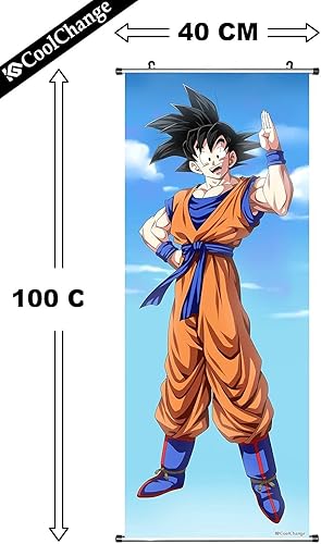CosplayStudio Grand tableau à roulettes Dragon Ball | Kakemono en tissu | Poster 100 x 40 cm | Motif Son Goku - Nail Gallerys