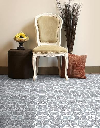 Tadi & Imperio1979 Tapis Long en Vinyle pour carrelage hydraulique antidérapant, Convient également pour Les couloirs, Les salles et Les entrées. - Nail Gallerys