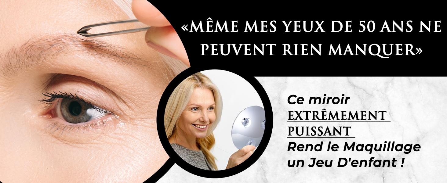 miroir grossissants voyage maquillage