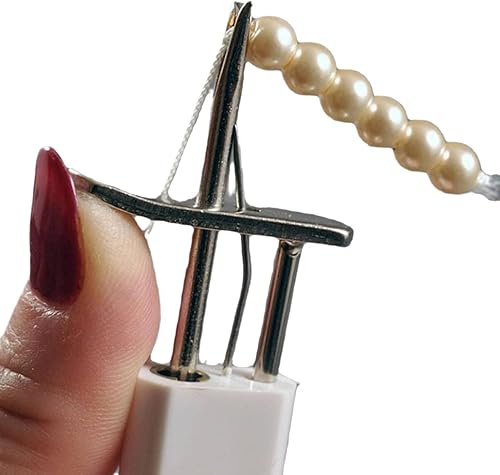 rieder Outil de nouage de perles pour créer des nœuds sécurisés - Outil de fabrication de bijoux en perles - Rouge - Facile à installer et à utiliser - Nail Gallerys