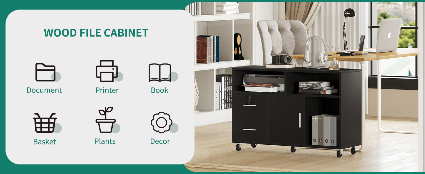 YITAHOME Classeur en Bois