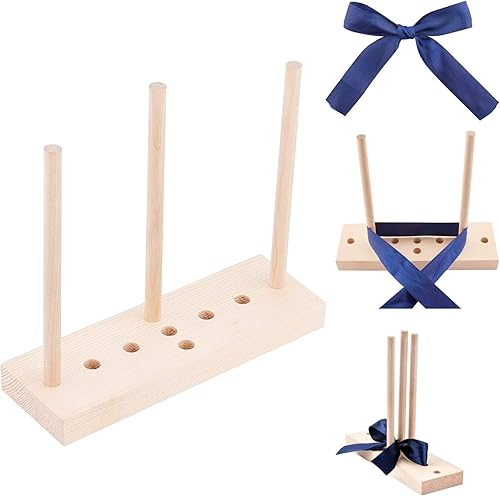 PH PandaHall Bowknot Maker pour Ruban, Outil de Création d'arc de Guirlande en Bois pour Noeuds Cadeaux, décorations de Fête, Couronnes de Vacances, Nœuds à Cheveux - Nail Gallerys