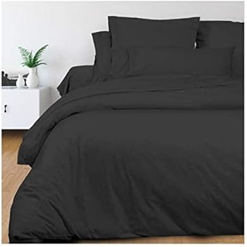 Soleil d'ocre Drap Plat en Coton Percale 180x290 cm Camille Rose, par Songe de Camille - Nail Gallerys