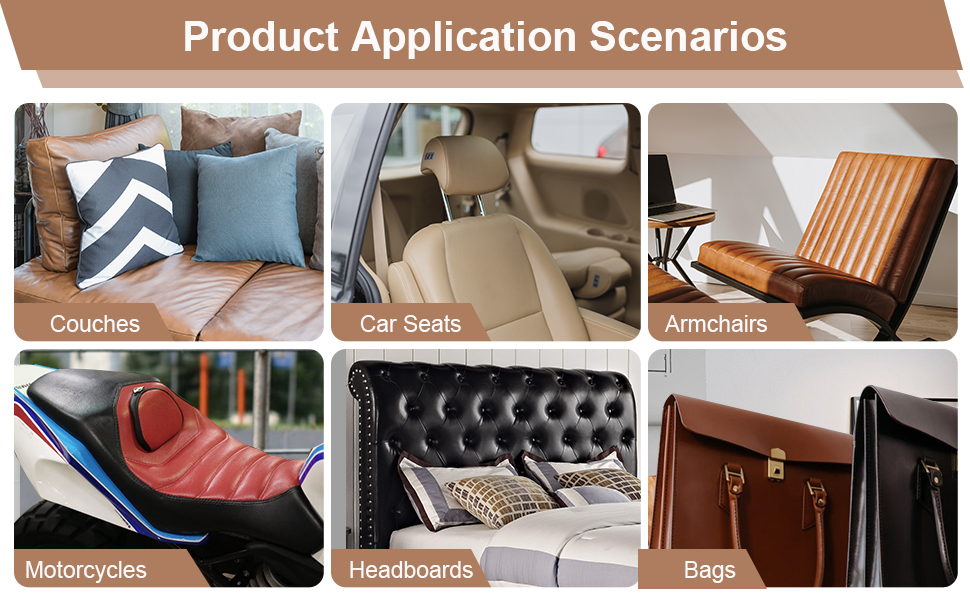 Auto-Adhésif en Cuir PU Patch