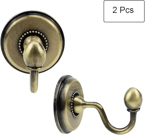 Zefeng 2 Pièces Vintage Rideau Crochets, Crochet de Rideau Porte Rideau Vintage, Crochet à Serviette Rétro, Rétro Crochets en Bronze, Porte Rideau à Crochet Vintage, pour Serviettes Vêtements Rideaux - Nail Gallerys