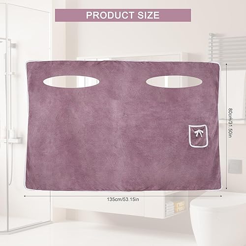 Yeria Serviette de bain à bretelles pour femme, douce, moelleuse et très absorbante, avec poche, épaisse, séchage rapide, plage et spa - Nail Gallerys