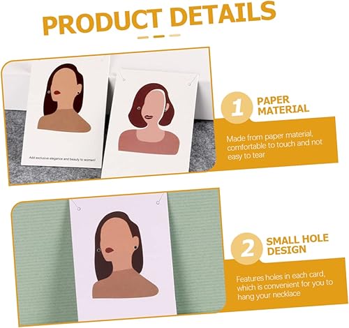 DOITOOL 100Pièces Cartes Affichage de Boucles Oreilles Supports et Réutilisables avec Motifs Élégants Adaptés pour Bijoux et Accessoires Incluant - Nail Gallerys