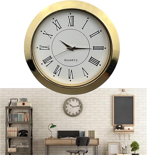 XFUYI 55mm Horloges Insert, Mouvement d'Horloge Artisanale Mouvement Tête d'Horloge Ronde Incrustée de Chiffres Arabes/Romains Alliage - Nail Gallerys