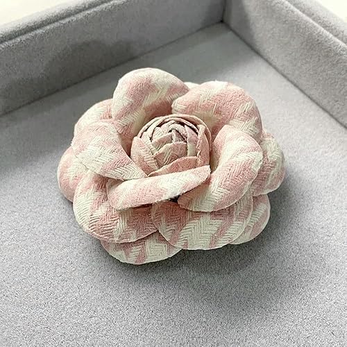QIUMING Broche en Tissu rétro en Forme de Fleur de camélia pour Femme, Accessoire de Mode pour Cardigan, Manteau, Corsage, Revers, vêtements, Bijoux - Nail Gallerys