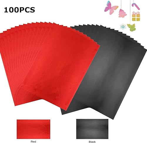 Lot de 100 feuilles de toner réactives brillantes - Variété métallique - 20,1 x 29 cm - Pour imprimante laser et plastifieuse - Pour scrapbooking et travaux manuels - Nail Gallerys