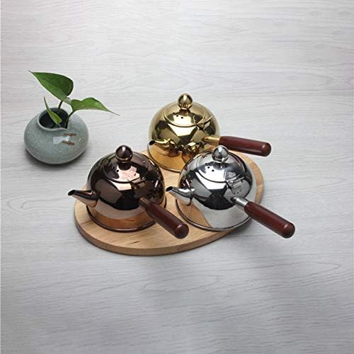 ISTOVO 500 ML PoignéE Induction Turc Samll Café Lait Thé Pot 304 en Acier Inoxydable ExtéRieur ChaudièRe Une Boisson Verres Gaz Bronze - Nail Gallerys