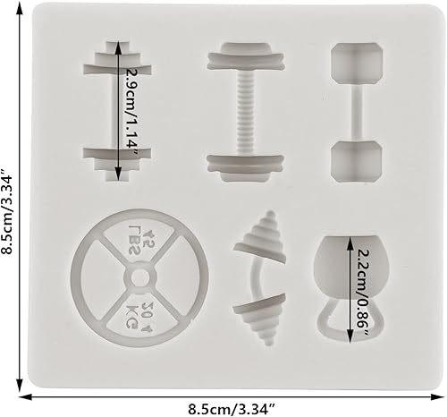 MINFEIDMS Équipement de sport - Moules à fondant en silicone pour décoration de gâteaux - Cupcake Topper - Chocolat - Chewing-gum - Pâte à sucre - Argile polymère - Nail Gallerys