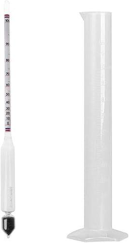 chenpaif Hydromètre Tester Vintage Bouteille De Mesure Ensemble Outils Alcoolmètre Compteur d'alcool Compteur De Concentration De Vin 0-100 Hydromètre Outils d'alcool - Nail Gallerys