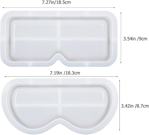 HEALEEP 2 Pièces Porte-Lunettes En Résine Moule À Bougie En Silicone Moule En Silicone Pour Bougie Plateau Carré Plateau À Verres Moule En Résine Moules D'Art En Résine Moule De Plaque De - Nail Gallerys