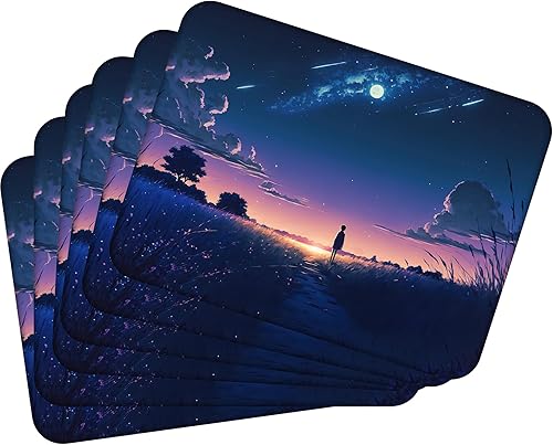 Set de 8 pièces Table en liège 30x40 cm Set de Table Lavable (3 mm) - résiste à des températures de 100°C, Facile à Nettoyer - pour Table de Cuisine, Table de Salle à Manger - Nail Gallerys