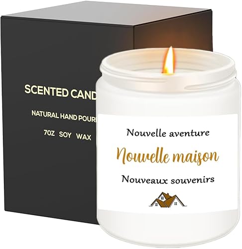 Accueil Cadeaux Nouvelle Maison - Lavande Bougie pour les Nouveaux Propriétaires Maison Décoration Chaleureuse - Nail Gallerys