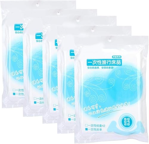 5 pcs 120 x 200 cm ANGGREK Draps De Lit Jetables Couvre-Lit Portable En Plein Air Hôtel Literie Fournitures - Nail Gallerys