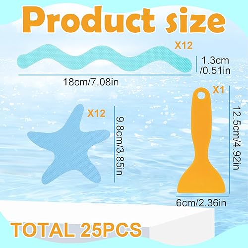 Autocollants de Douche antidérapants,Autocollants de Douche antidérapants,Bandes et Stickers Antidérapants pour Baignoire-Sécurité Maximale pour Adultes et Jeunes-Conçu pour Douche,Piscine et Plus - Nail Gallerys