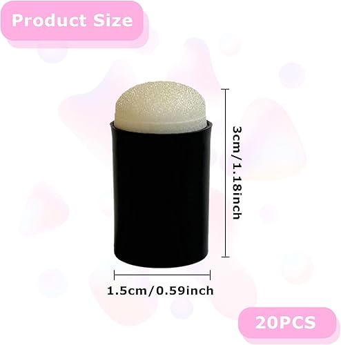 Lot de 20 éponges de peinture pour doigts - Éponge multifonction - Pour travaux manuels, peinture, impression, fabrication de cartes - Nail Gallerys