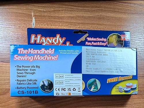 NathrBTV Machine à Coudre Manuelle Mini Portable Petite Machine a Coudre a Main avec Accessoires de Couture pour Débutant pour Diy Vêtements Rideaux - Nail Gallerys