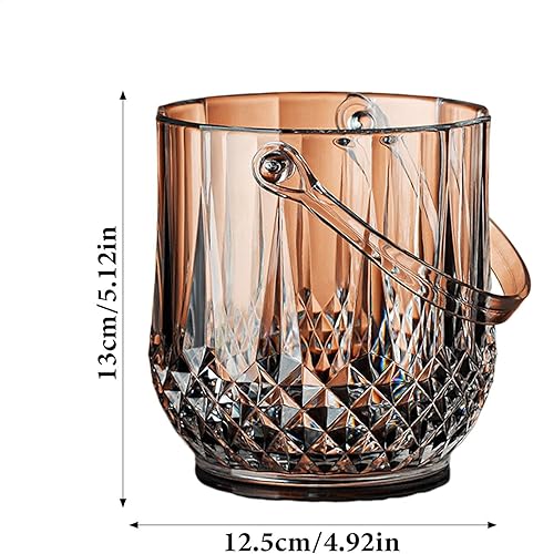 Acrylic Ice Bucket, Champagne Bucket Tub, Ice Bucket for Home Use, Large Capacity Champagne Bucket for Ice, Beer Bottle Ice Bucket, Cocktail Champagne Tub for Home and Commercial Use - Nail Gallerys