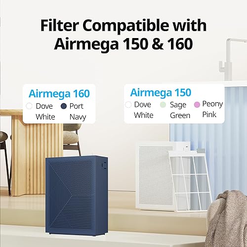 Coway Airmega 150 Filtre de rechange pour purificateur d'air Noir/blanc - Nail Gallerys