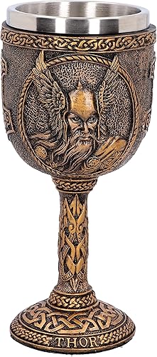 Nemesis Now D4719P9 Verre Thor en résine avec acier inoxydable 17 cm - Nail Gallerys