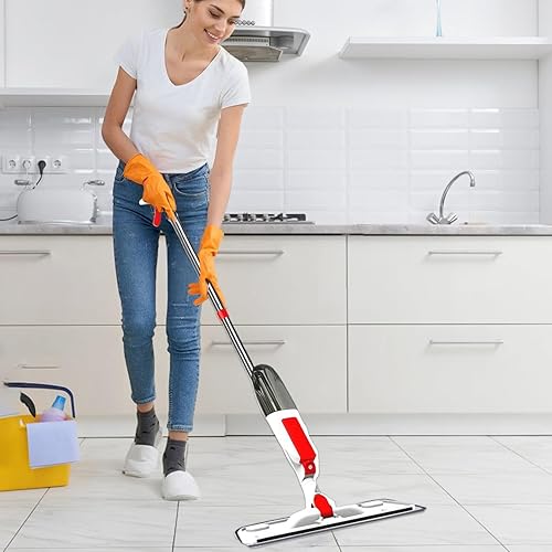 Serpillère à Vaporisation pour Nettoyage des Sols | Nettoyeur de Sols à Brume pour Maison,Balai Multifonction Grande Couverture pour Garage, Appartement et Salon - Nail Gallerys