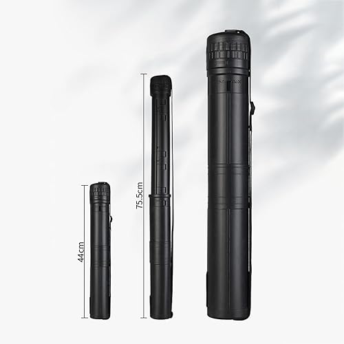 Harilla Tube d'affiche extensible Tube de rangement de documents Tube de transport rond Tube de peinture artistique Tube de dessin pour images Rouleaux, Noir - Nail Gallerys